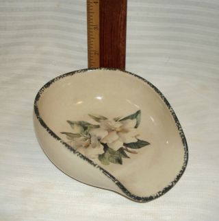 Lovely Home & Garden Party Vintage 2002 Large Spoon Rest Or Bedpan Wannabee Euc