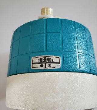 Thermos Vintage 1970s 1 Gallon Camping Picnic Water Jug Plastic Teal