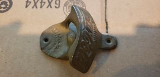 Old Coca - Cola Bottle Opener Solid Brass Wall Mount