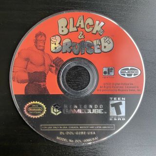 Black & And Bruised (nintendo Gamecube,  2003) And Great Disc Only