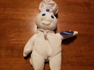 Vintage 1997 Pillsbury Dough Boy 8” Plush Stuffed Animal Toy With Tags