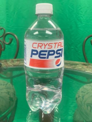 Crystal Pepsi 20 Oz.  Plastic Bottle Expired Nov.  6 2017 Collectors Item