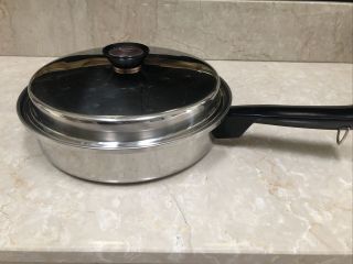 Vintage Duncan Hines 3 - Ply 18 - 8 Stainless Steel 10 " Skillet Fry Pan With Lid