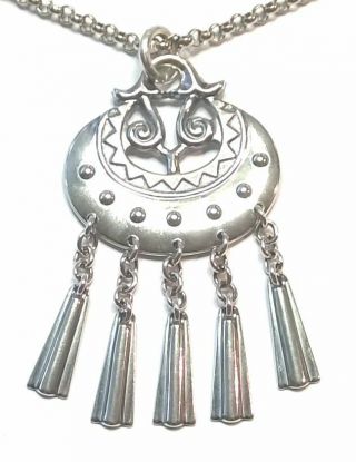 Kalevala Koru Kk Finland - Sterling Silver Necklace " Moon Goddess "