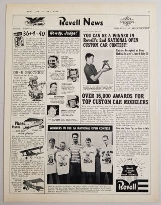 1964 Print Ad Revell Plastic Model Kits Ed " Big Daddy " Roth Brother Rat Fink