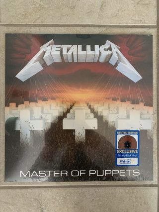 Metallica Master Of Puppets Red Vinyl Walmart Exclusive Rare