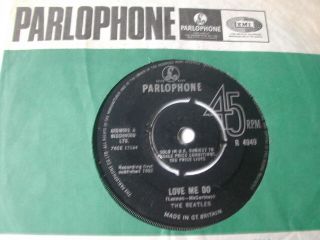The Beatles - Love Me Do - Parlophone 7 " - Beatles Single