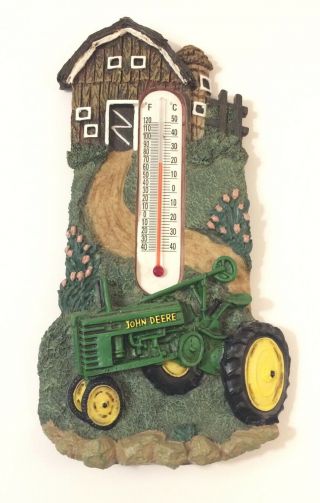 Official John Deere Farm Scene Thermometer.  Tractor Barn