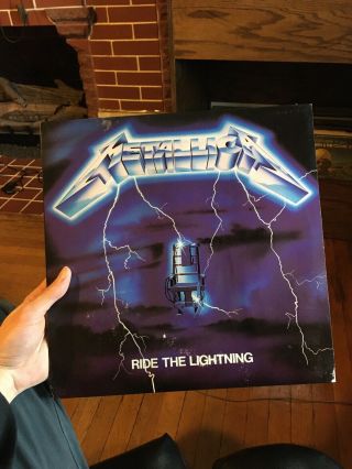 Metallica Ride The Lightning Elektra 60396 - 1 Re Sp Heavy Metal Thrash Vinyl Vg