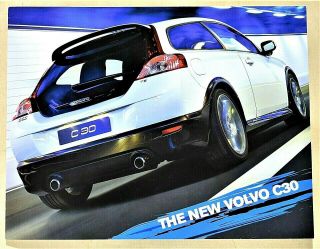 2007 Volvo C30 Sport Hatchback Brochure 10 Pages 8.  5 " X 11 " 7c