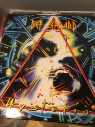 1987 Def Leppard Album Hysteria 1st Press Lp Vinyl Is Near 45 Bonus Record