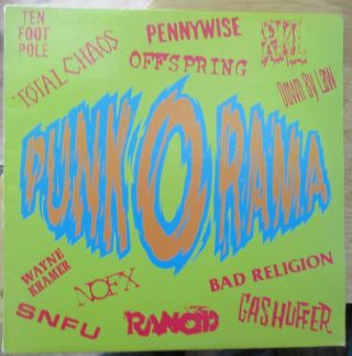 Various ‎– Punk - O - Rama Rare 1994 Vinyl Bad Religion Nofx Rancid Pennywise