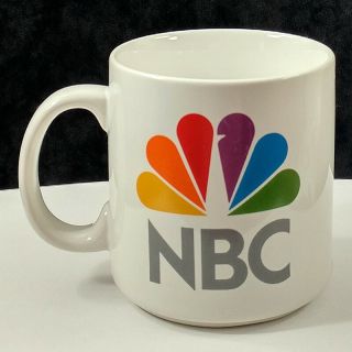 Nbc Rainbow Peacock Logo White Ceramic Coffee Cup Mug Papel