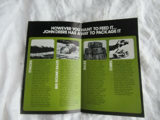 John Deere hay system equipment brochure 346 baler mower bale loader rakes 2