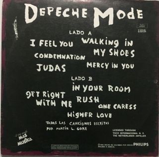 DEPECHE MODE SONGS OF FAITH AND DEVOTION PHILIPS RECORDS 2