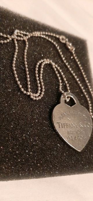 Tiffany & Co.  Sterling Silver Large Heart 
