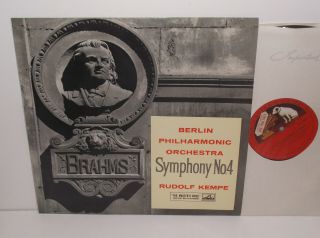Alp 1545 Brahms Symphony No.  4 Berlin Philharmonic Orchestra Rudolf Kempe R/g Ex