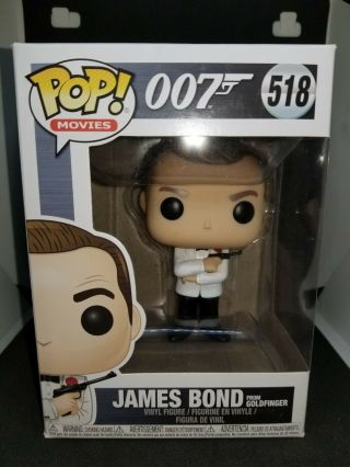 Funko Pop Movies 518 James Bond 007 Sean Connery From Goldfinger Pop Vinyl