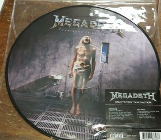 Megadeth - Countdown To Extinction - Lp Picture Disc Extremely Rare Oop