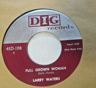 Larry Waters - Full Grown Woman B/w Don 