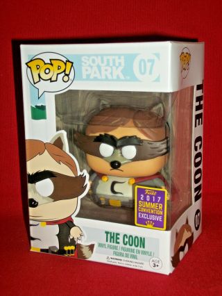The Coon Funko Pop 07 Cartman South Park Sdcc 2017 Exclusive Butters Mysterion
