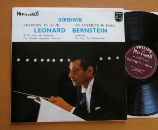 Sabl 160 Hi - Fi Stereo Bernstein Gershwin Rhapsody In Blue Etc Near Philips