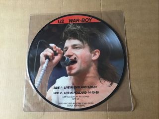 U2 War - Boy Live Lp Pic Disc.