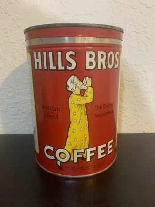 Hills Bros 1939 Coffee Can