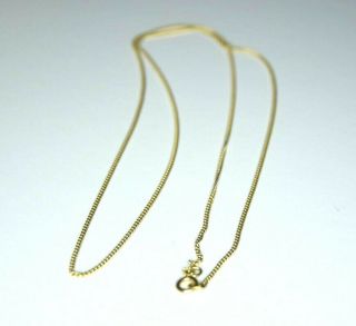 Pristine Estate 14k Solid Gold 20 " Necklace - 2.  14 Grams Professionally Cleaned