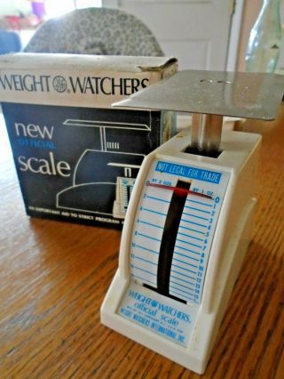 Vintage 16 Ounce Weight Watchers Food Scale Official 1968
