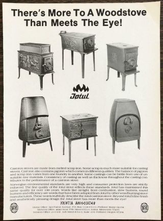 1977 Jotul Woodstoves Print Ad There 