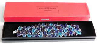 Gorgeous Real Collectibles By Adrienne Diamonite Statement Bracelet W/box