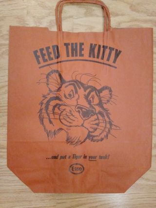 Esso Feed The Kitty And Put A Tiger In Your Tank Paper Bag With Handles