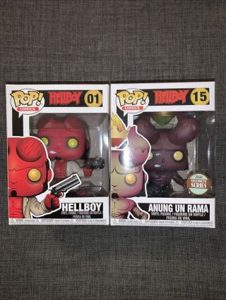 Funko Pop Hellboy Anung Un Rama 15 Specialty Series Exclusive & Hellboy 01