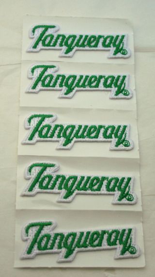 5 Small Tanqueray Gin Distillery Small Advertising Cloth Patch Nos