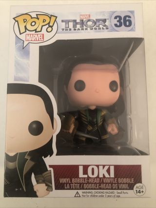Funko Pop Loki Marvel Thor The Dark World 36 Rare