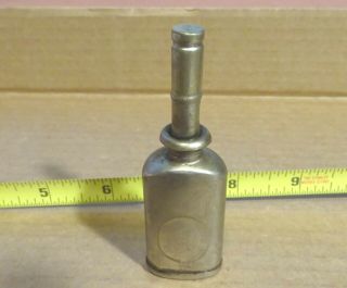 Vintage Thumb Press Metal Oiler Oil Can Pocket Oiler Sewing Machine Fishing Reel