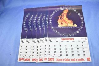 Vintage 1980 Coca - Cola Calendars Xiii Olympic Winter Games