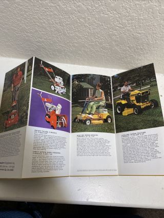 Vintage Allis - Chalmers Cub Cadet Garden Tractor Dealers Brochure/poster 3