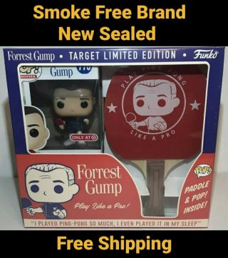 Funko Pop Forrest Gump Limited Edition Ping Pong Paddle Set Smoke