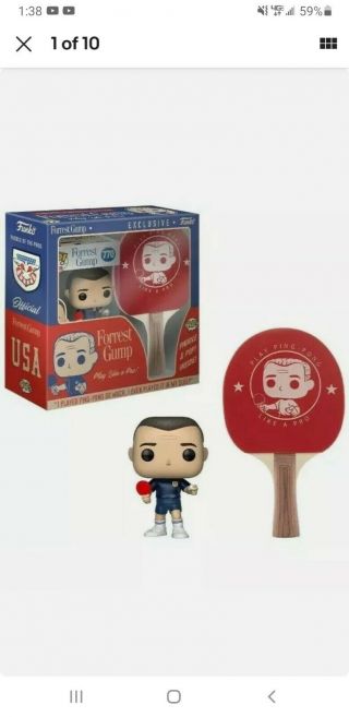 Funko Pop Forrest Gump LIMITED EDITION Ping Pong Paddle Set SMOKE 2