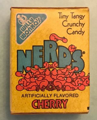 1989 Willy Wonka Nerds Vintage Candy Box -,  1 & 3/4 Inch Box