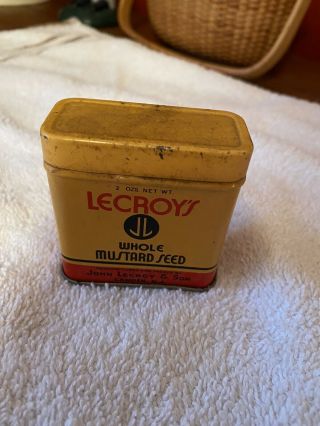 Vintage Spice Tin Lecroy 