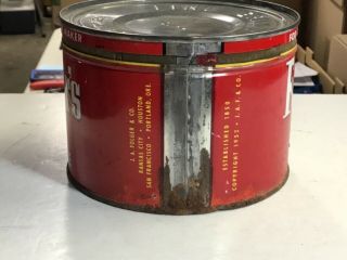 Vintage Folger’s Coffee Tin Can With Lid, 2