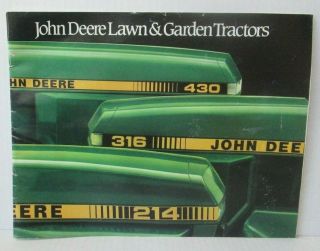 Vintage 1984 John Deere Lawn & Garden Tractors 24 Page Booklet Mx11
