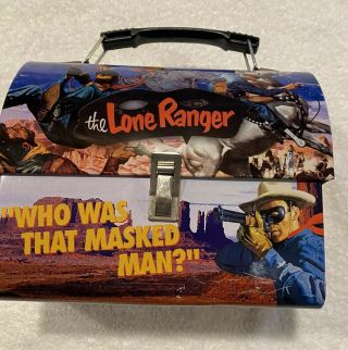 Tv Show The Lone Ranger & Tonto Metal Dome Lunch Box No Thermos Vandor