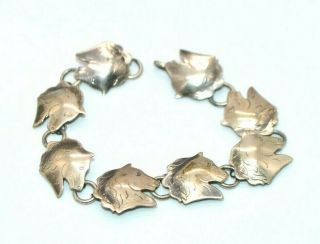 Peter Traphagen Sterling Silver Horse Bracelet Arts And Crafts Mid Century 20g