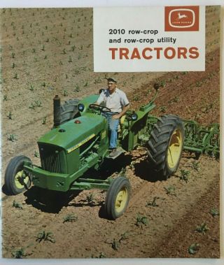 John Deere 2010 Row - Crop Tractors Sales Brochure 1964