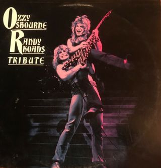Ozzy Osbourne Randy Rhoads Tribute Live Double Vinyl 12 " Lp Press 1987