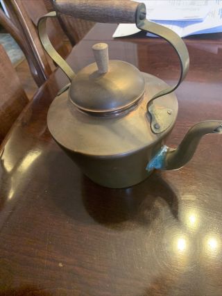 Tagus antique copper tea kettle Made In Portugal 2